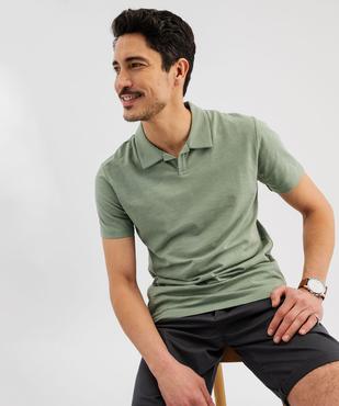 Polo manches courtes à col fantaisie homme vue1 - GEMO 4G HOMME - GEMO