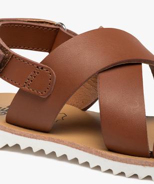 Sandales fille à brides unies et semelle crantée vue6 - GEMO (ENFANT) - GEMO