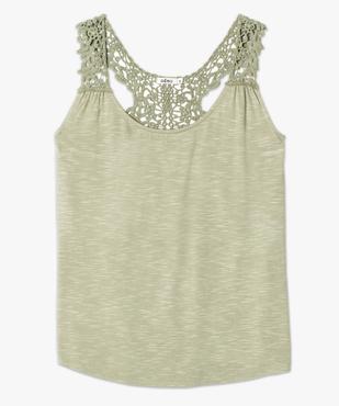 Débardeur femme à dos nageur en dentelle macramé vue4 - GEMO(FEMME PAP) - GEMO