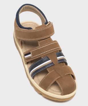 Sandales à scratch avec talon et bout fermés garçon -  Alma vue5 - ALMA - GEMO