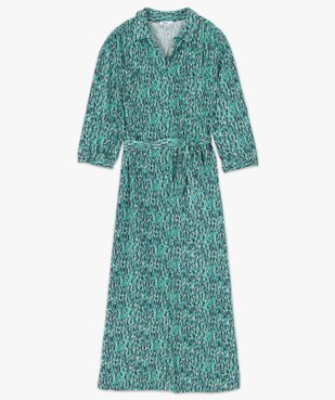 Robe femme imprimée longueur chevilles vue4 - GEMO(FEMME PAP) - GEMO
