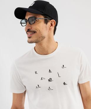 Tee-shirt manches courtes en coton imprimé homme vue2 - GEMO (HOMME) - GEMO
