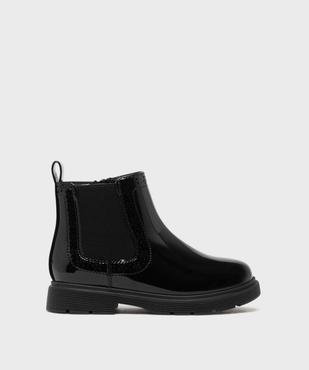 Boots Chelsea vernies à fermeture zippée fille - Lovely Wings vue1 - LOVELY WINGS - GEMO