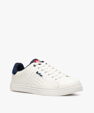 Baskets homme tige basse unie à lacets – Lee Cooper Smart Dessus matière synthétique lisse vue2 - LEE COOPER - GEMO
