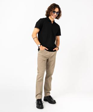 Pantalon en coton coupe Slim homme vue6 - GEMO 4G HOMME - GEMO