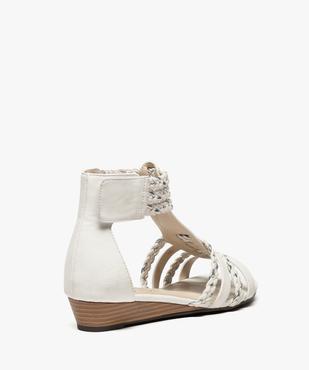 Sandales femme avec brides tressées et tour de cheville vue4 - VALENTINA BALDA - GEMO