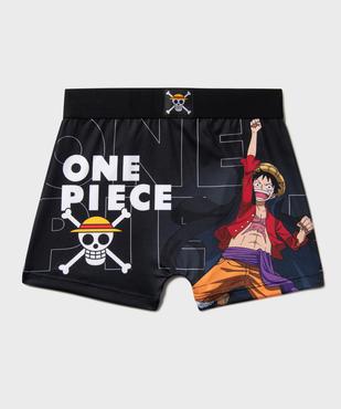 Boxer en microfibre ultra stretch imprimée garçon - Freegun x One Piece vue3 - FREEGUN - GEMO