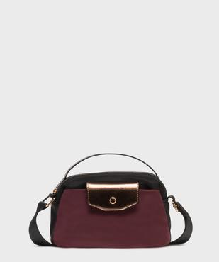 Sac à main rectangle en toile avec bandoulière femme vue1 - GEMO (ACCESS) - GEMO