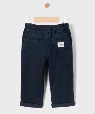 Pantalon en velours côtelé avec taille ajustable bébé garçon - LuluCastagnette vue5 - LULUCASTAGNETTE - GEMO