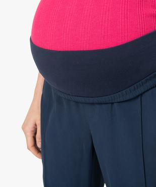 Pantalon de grossesse coupe tailleur à taille élastiquée vue2 - GEMO (MATER) - GEMO