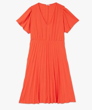Robe grande taille manches courtes fluide et plissée femme vue4 - GEMO (G TAILLE) - GEMO