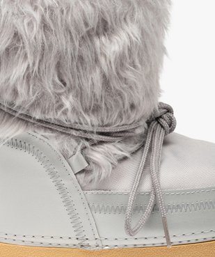 Bottes de neige fille dessus fourrure imitation vue6 - GEMO (EQUIPT) - GEMO