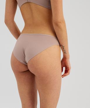 Culotte microfibre sans coutures femme (lot de 2) vue2 - GEMO 4G FEMME - GEMO