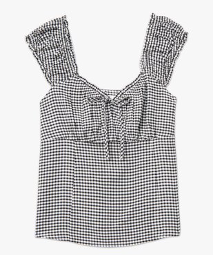 Blouse femme à larges bretelles smockées vue4 - GEMO(FEMME PAP) - GEMO