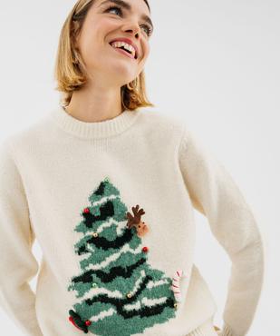 Pull de Noël avec motifs en relief femme vue6 - GEMO(FEMME PAP) - GEMO