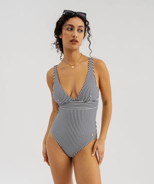 Maillot de bain 1 pièce à bretelles multipositions femme - LuluCastagnette vue1 - LULUCASTAGNETTE - GEMO