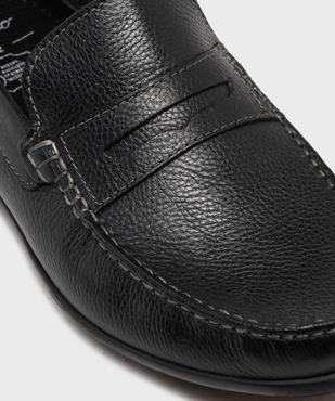 Mocassins dessus cuir grainé homme -Tanéo vue6 - TANEO GEMO FOR GOOD - GEMO