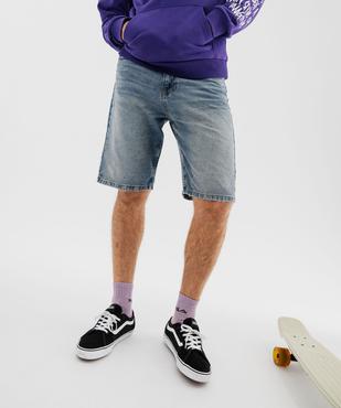 Bermuda en jean coupe large homme vue1 - GEMO (HOMME) - GEMO