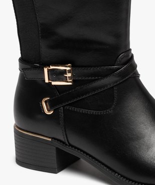 Bottes cavalières doublées avec bride cheville femme - Valentina Baldano vue6 - VALENTINA BALDA - GEMO