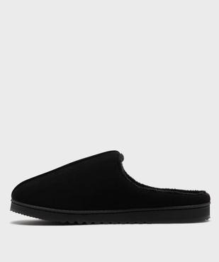 Chaussons mules unis avec doublure chaude homme - Isotoner vue3 - ISOTONER - GEMO