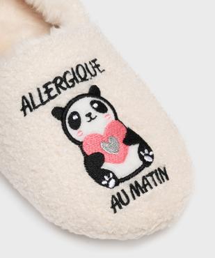 Chaussons slip-on en fourrure imitation femme vue6 - GEMO 4G FEMME - GEMO