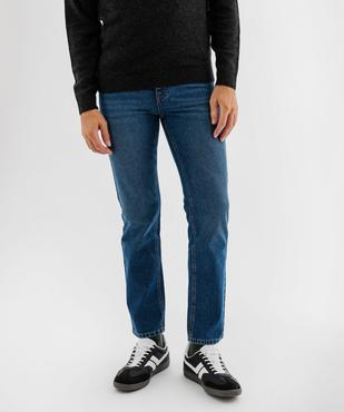 Jean Regular en denim 100% coton légèrement délavé homme vue1 - GEMO 4G HOMME - GEMO