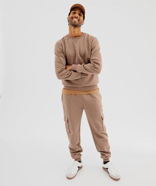 Pantalon de jogging coupe cargo homme vue4 - GEMO 4G HOMME - GEMO