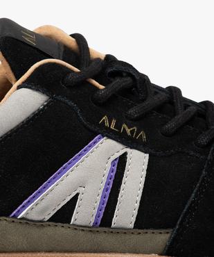 Baskets homme multicolores dessus en cuir suédine - Alma Planète vue7 - ALMA - GEMO