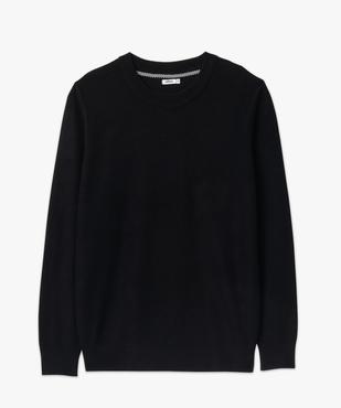 Pull en maille texturée homme vue4 - GEMO 4G HOMME - GEMO
