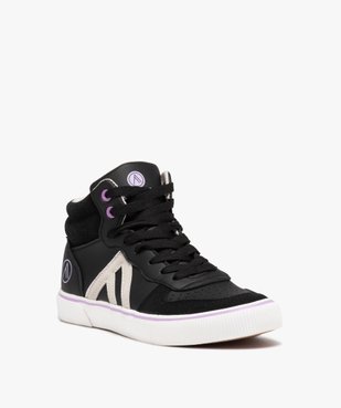 Baskets femme mid-cut unies à lacets - Alma Planète vue2 - ALMA PLANETE - GEMO