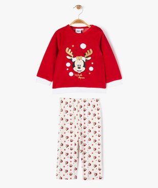 Pyjama 2 pièces spécial Noël velours motif Minnie bébé fille - Disney Baby vue2 - DISNEY BABY - GEMO