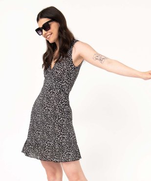 Robe sans manches en maille imprimée femme vue1 - GEMO(FEMME PAP) - GEMO