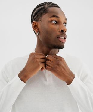 Pull fin avec col polo homme vue3 - GEMO (HOMME) - GEMO