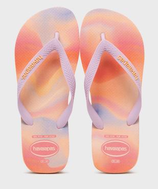 Tongs avec fines brides et semelle multicolore Top femme - Havaianas vue1 - HAVAIANAS - GEMO