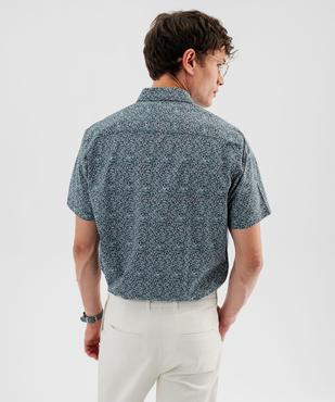 Chemise manches courtes en coton imprimé homme vue3 - GEMO 4G HOMME - GEMO