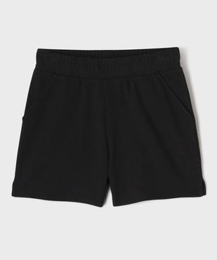 Short en maille coupe ample avec taille élastique fille vue2 - GEMO 4G FILLE - GEMO