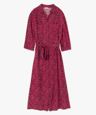 Robe femme imprimée longueur chevilles vue4 - GEMO(FEMME PAP) - GEMO
