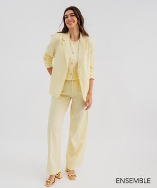 Ensemble costume 3 pièces jaune pour femme - GEMO