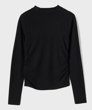 Tee-shirt manches longues en maille douce et extensible fille vue3 - GEMO (JUNIOR) - GEMO