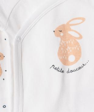 Body manches courtes fermeture croisée bébé (lot de 3) vue2 - GEMO 4G BEBE - GEMO