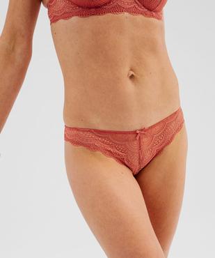 Culottes en dentelle et tulle femme (lot de 2) vue2 - GEMO(HOMWR FEM) - GEMO