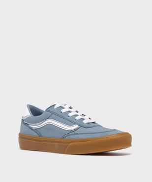 Baskets basses en cuir suédé et textile Brooklyn femme - Vans vue2 - VANS - GEMO