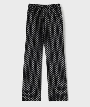 Pantalon large en viscose fille vue1 - GEMO 4G FILLE - GEMO
