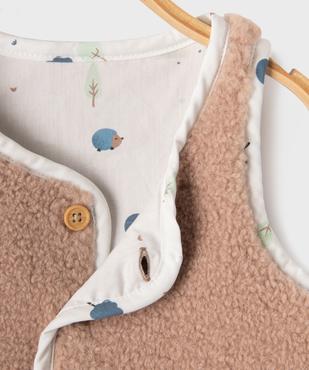 Gilet sans manches réversible coupe courte bébé garçon vue2 - GEMO(BB COUCHE) - GEMO