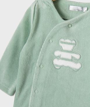 Pyjama 2 pièces en velours bébé garçon - LuluCastagnette vue2 - LULU CASTAGNETTE GEMO FOR GOOD - GEMO