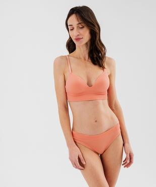 Tanga en maille côtelée femme vue3 - GEMO(HOMWR FEM) - GEMO