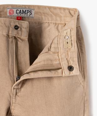 Pantalon multipoches en toile denim garçon - Camps United vue2 - CAMPS - GEMO