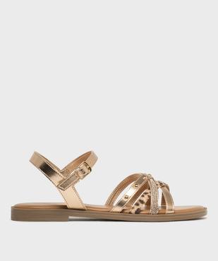 Sandales plates multibrides femme vue1 - FOLLOW ME - GEMO