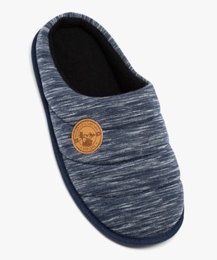 Chaussons homme en jersey moelleux  vue5 - GEMO(HOMWR HOM) - GEMO