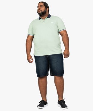 Short en jean avec surpiqûres contrastantes vue5 - GEMO (G TAILLE) - GEMO